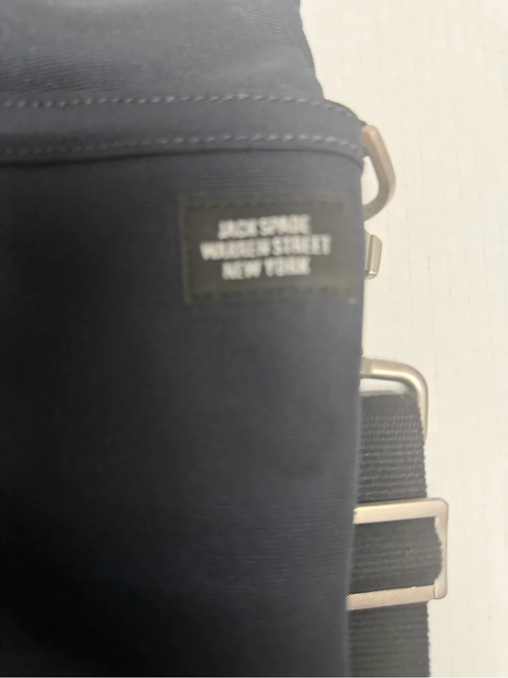 Navy Canvas Convertible Brief Tote - Men